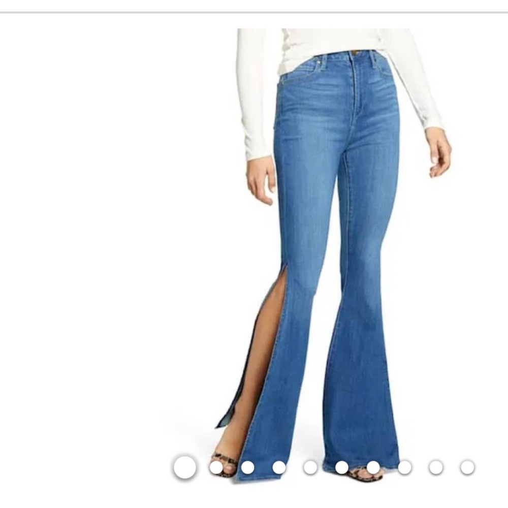 Articles of Society Bridgette split hem, High Rise bell bottom jeans sz 3